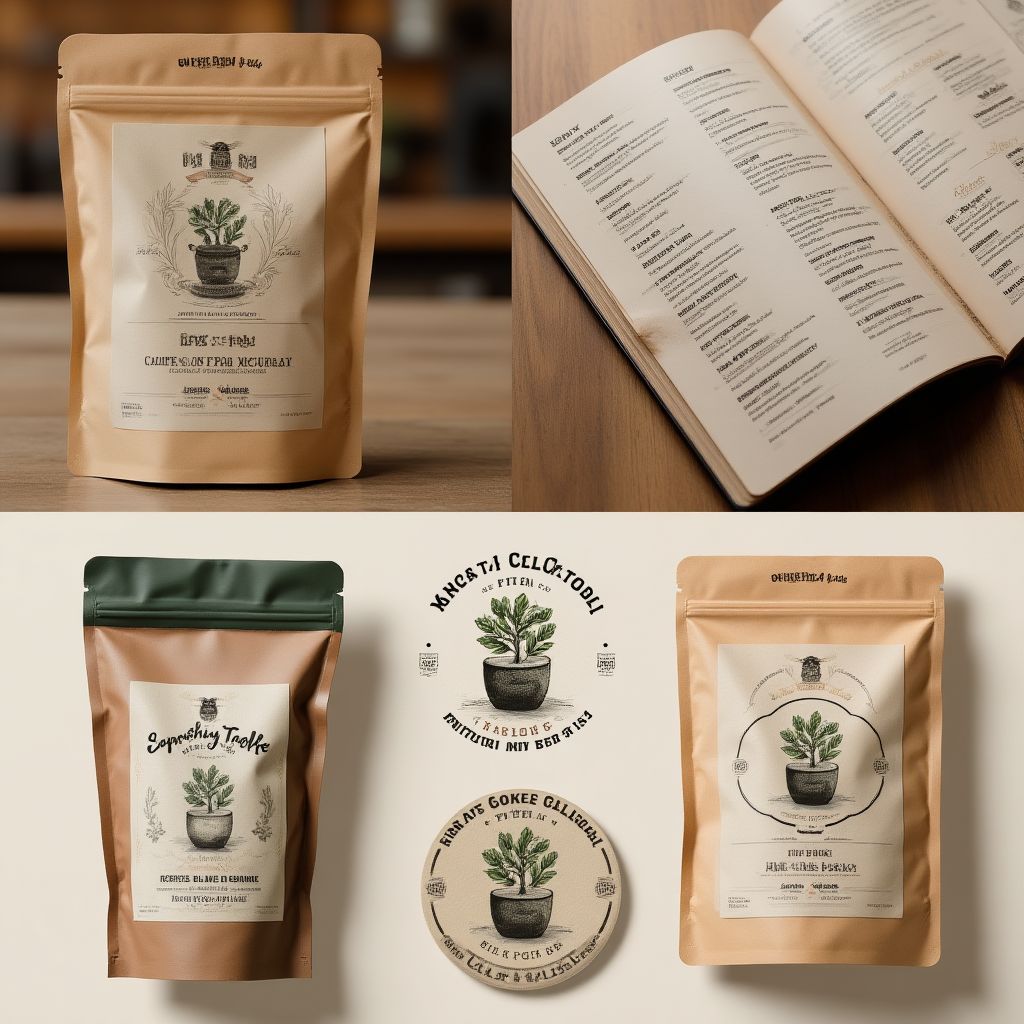 Branding para una cafetería local.