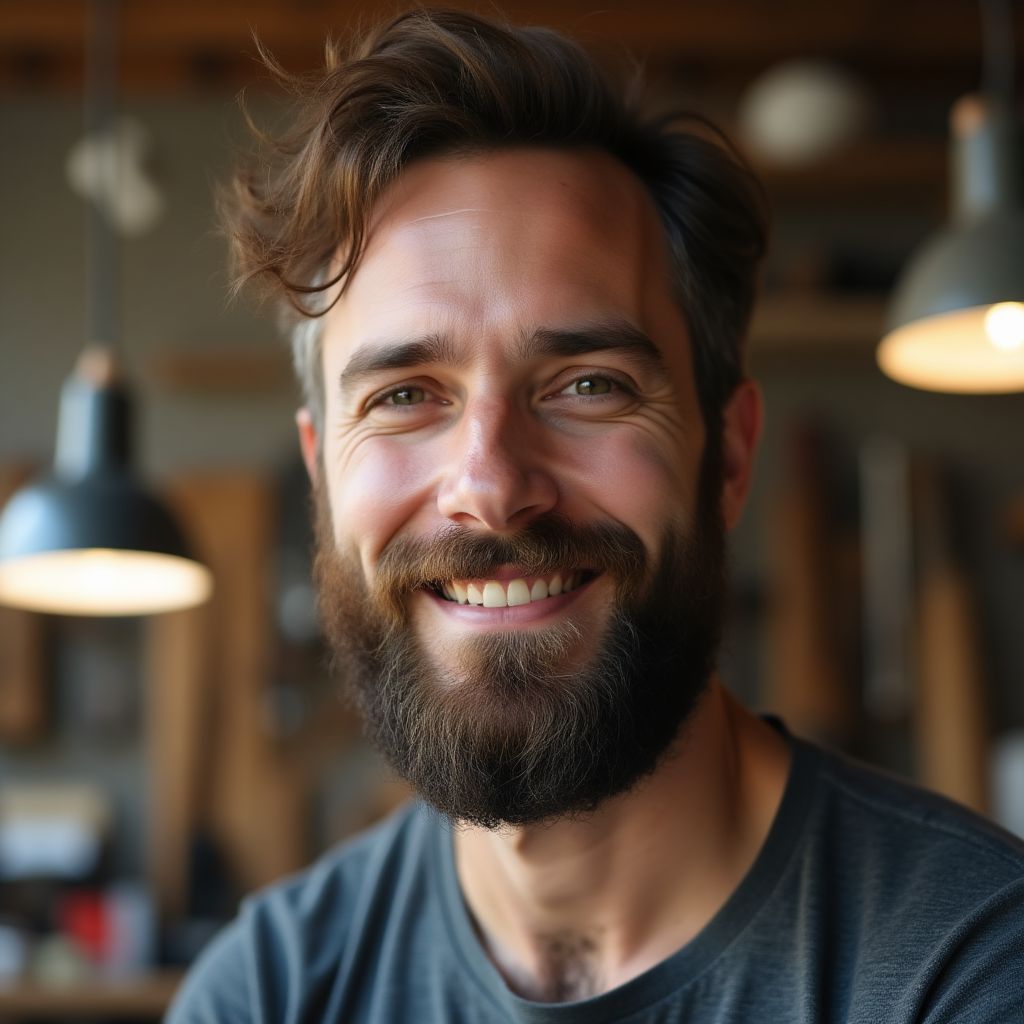Retrato de Mateo Rossi, Jefe de Instructores.